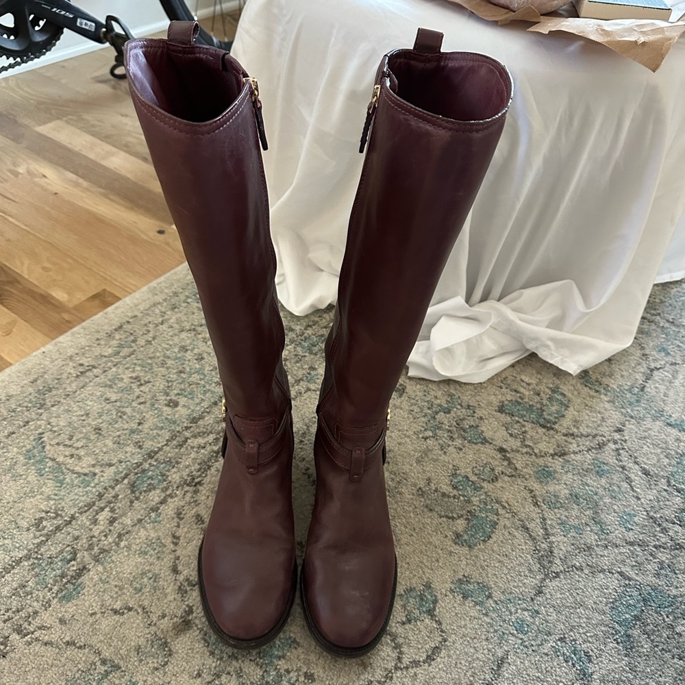 Brown Tory Burch Leather Boot